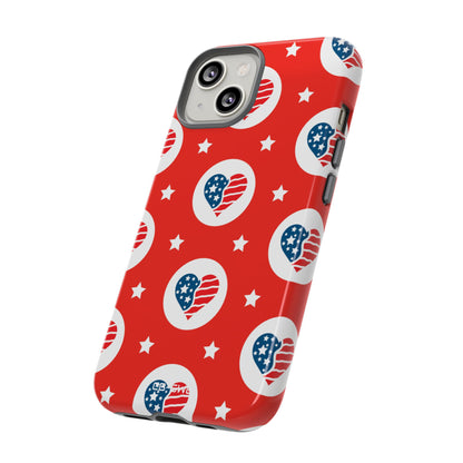 Hearts Celebrate Freedom - iPhone Case