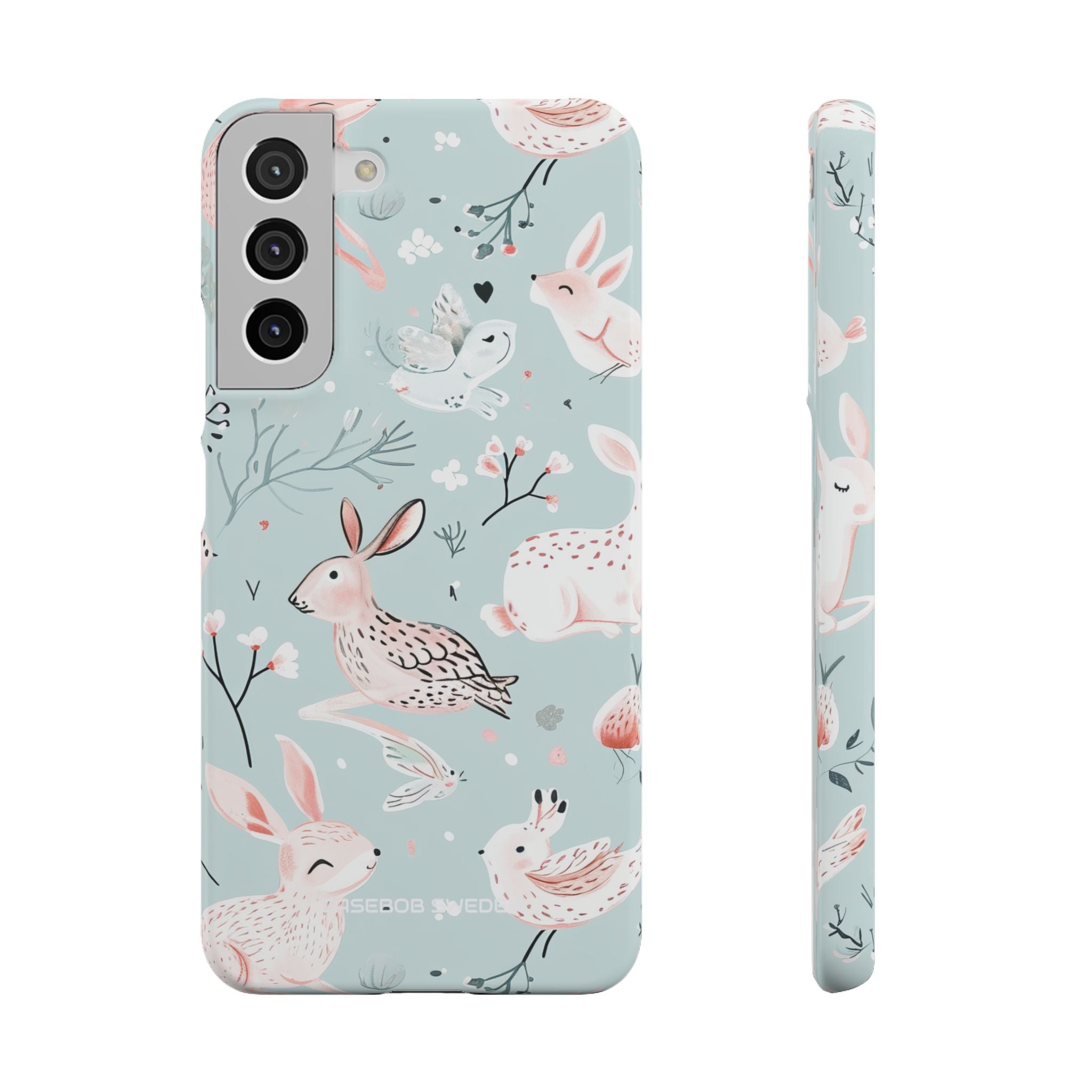 Whimsical Bunny Blossom - Slim Samsung S22 Phone Case