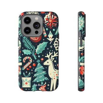 Festive Snowflakes Dance - iPhone Case
