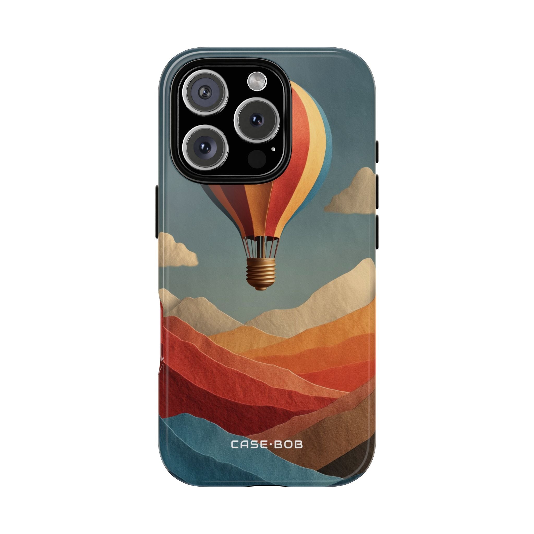 Striped Balloon Glow iPhone 16 Pro Case - Tough
