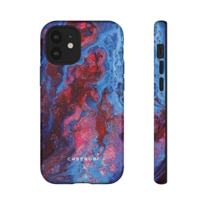 Deep Red Ink Art Phone Case - Protective Phone Case