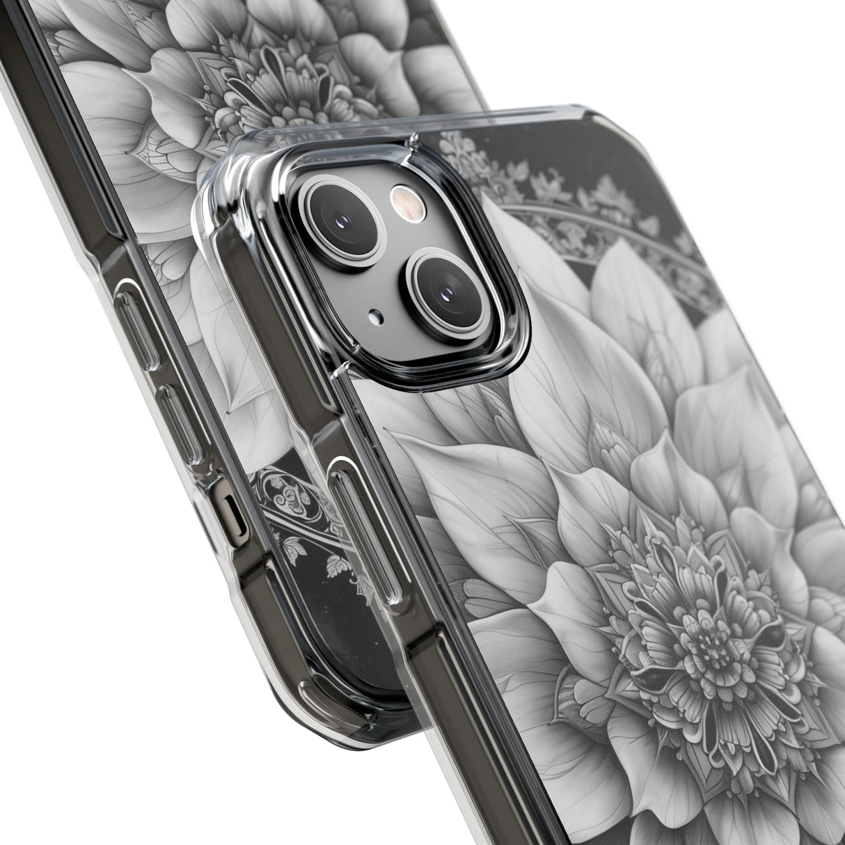 Celestial Mandala Harmony - Phone Case for iPhone (Clear Impact - Magnetic)