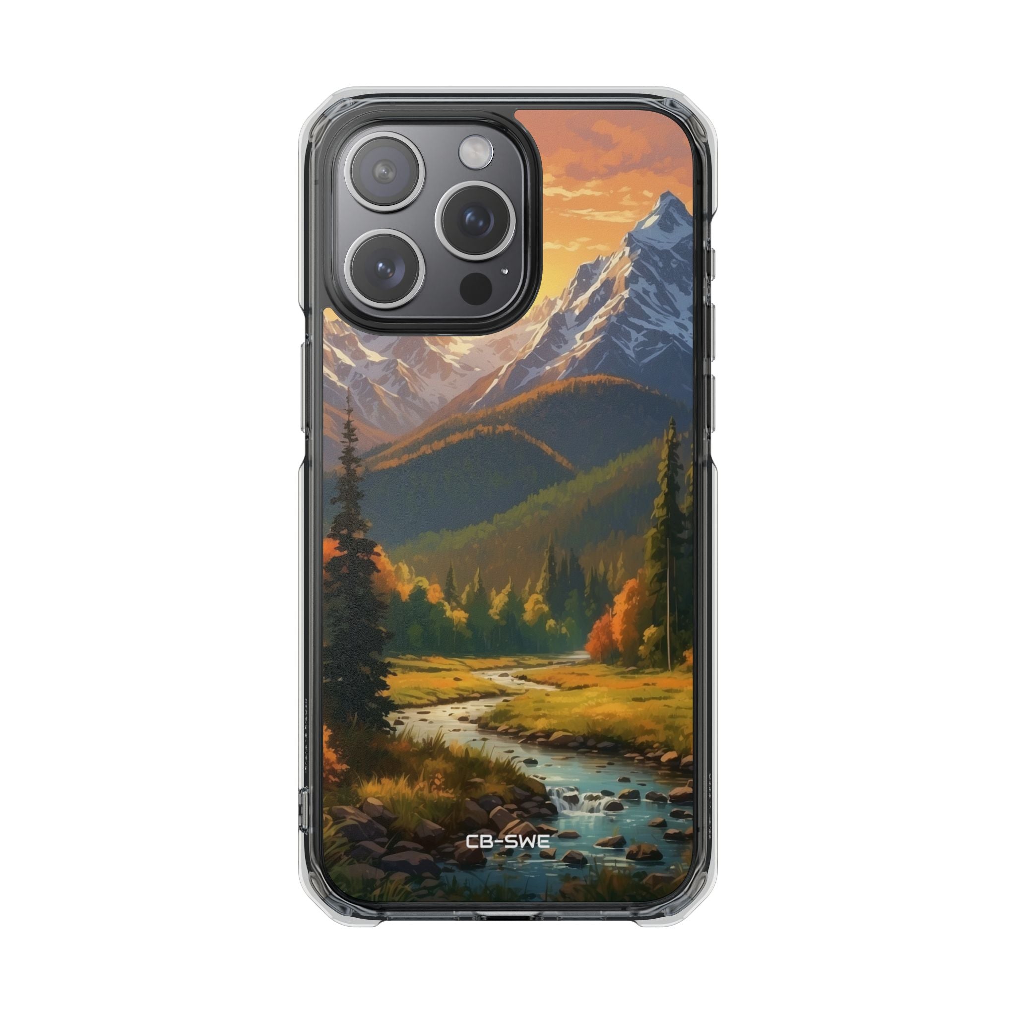 Mountain Reflections Glimmer iPhone Case - Impact