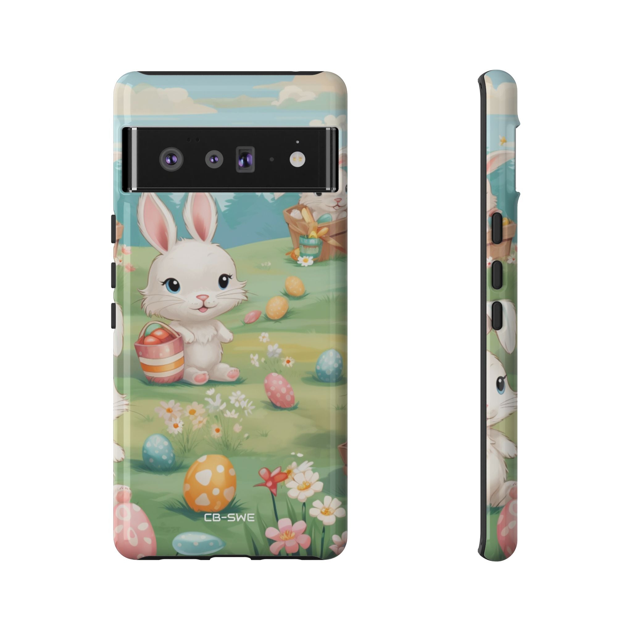 Bunnies Hunt Eggs - Google Pixel Case