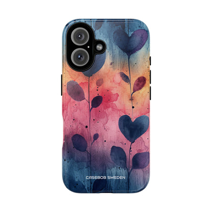 Watercolor Heart Art - Tough iPhone 16 Phone Case