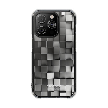 Monochrome Cube Depth iPhone 14 - Impact Clear+