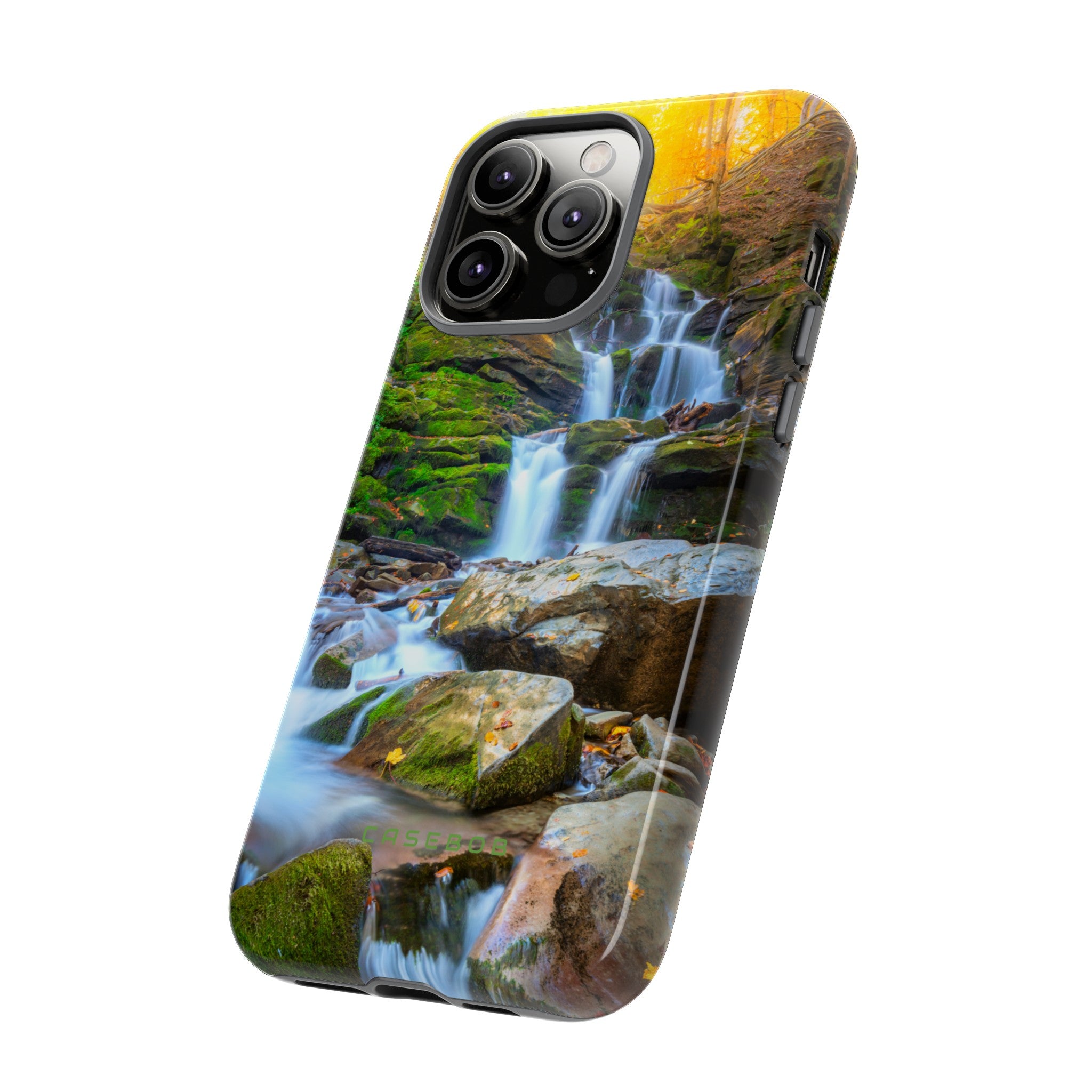 Autumn Mountain Waterfall - Protective Phone Case