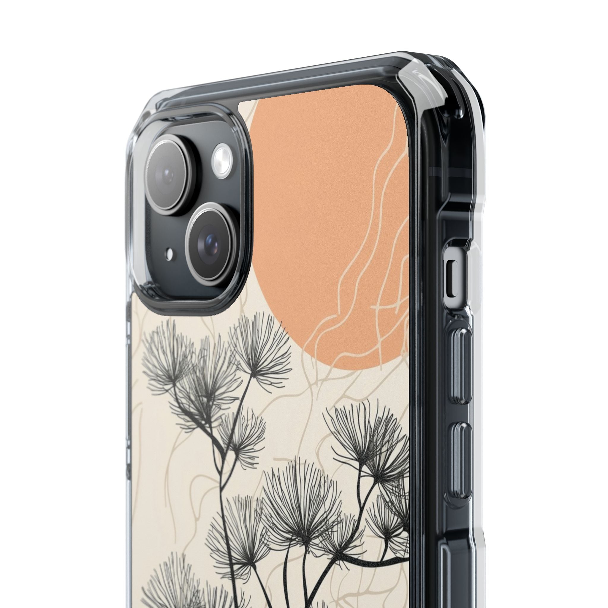 Spiky Tree Sunset iPhone 15 Plus Case - Impact