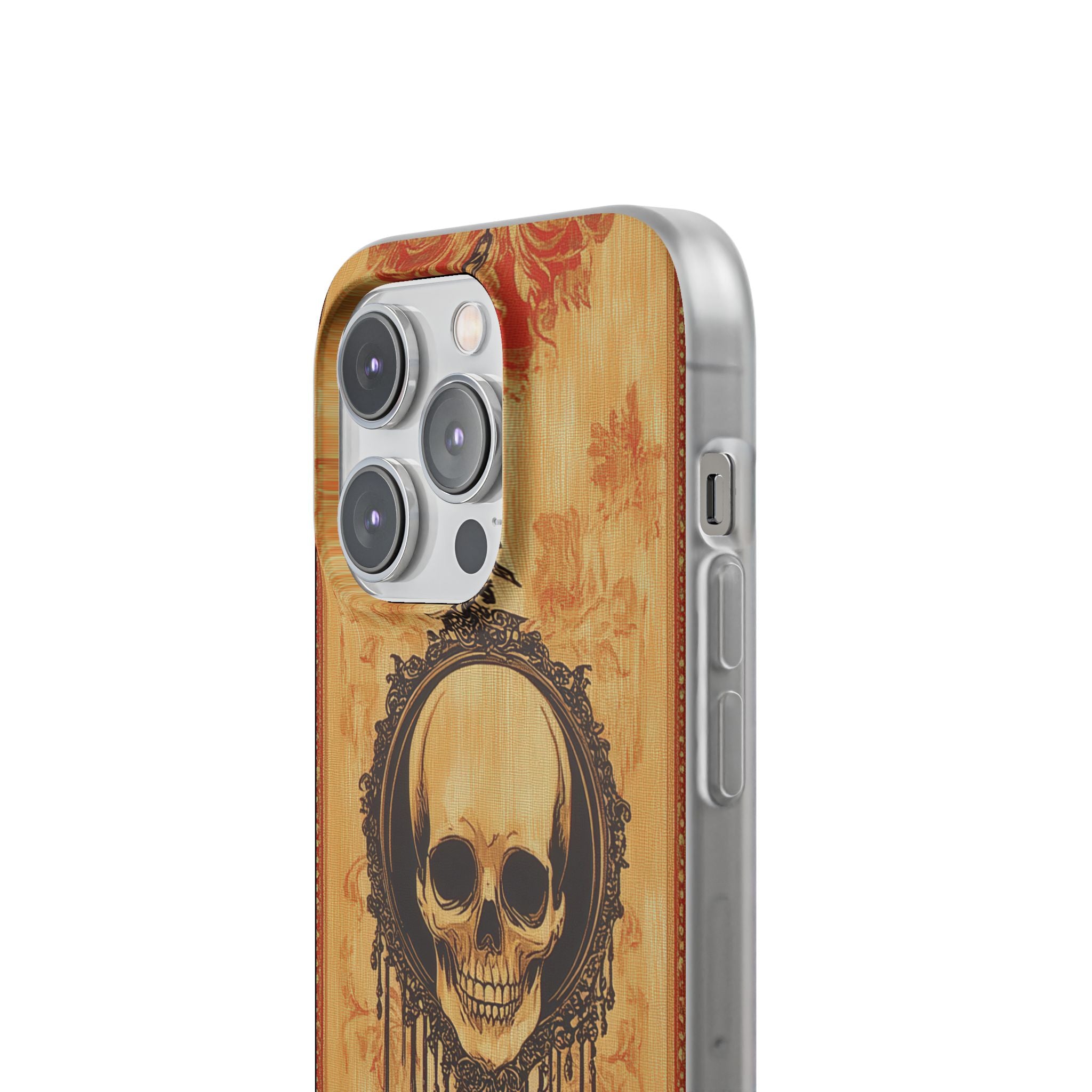 Gothic Skull Elegance iPhone 14 - Flexi Phone Case