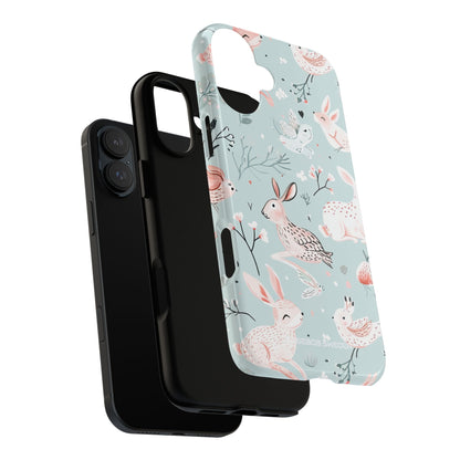 Whimsical Bunny Blossom - Tough iPhone 16 Phone Case