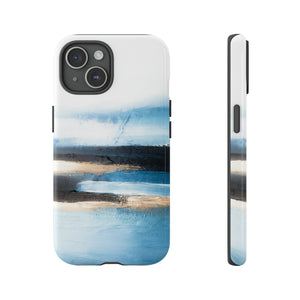 Oil Painting - Abstract Blue - Protective Phone Case