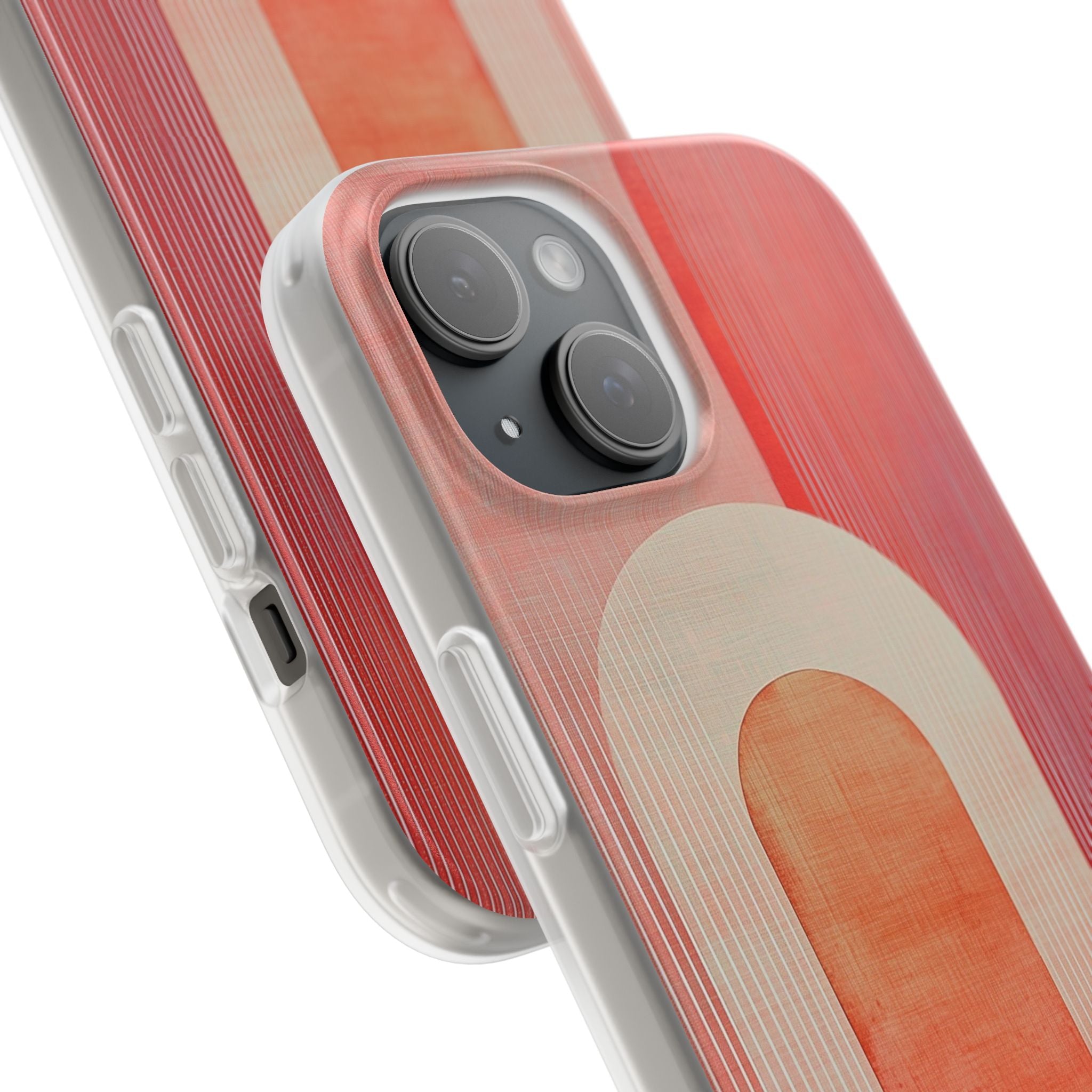 Crimson Arches iPhone 15 Case - Soft