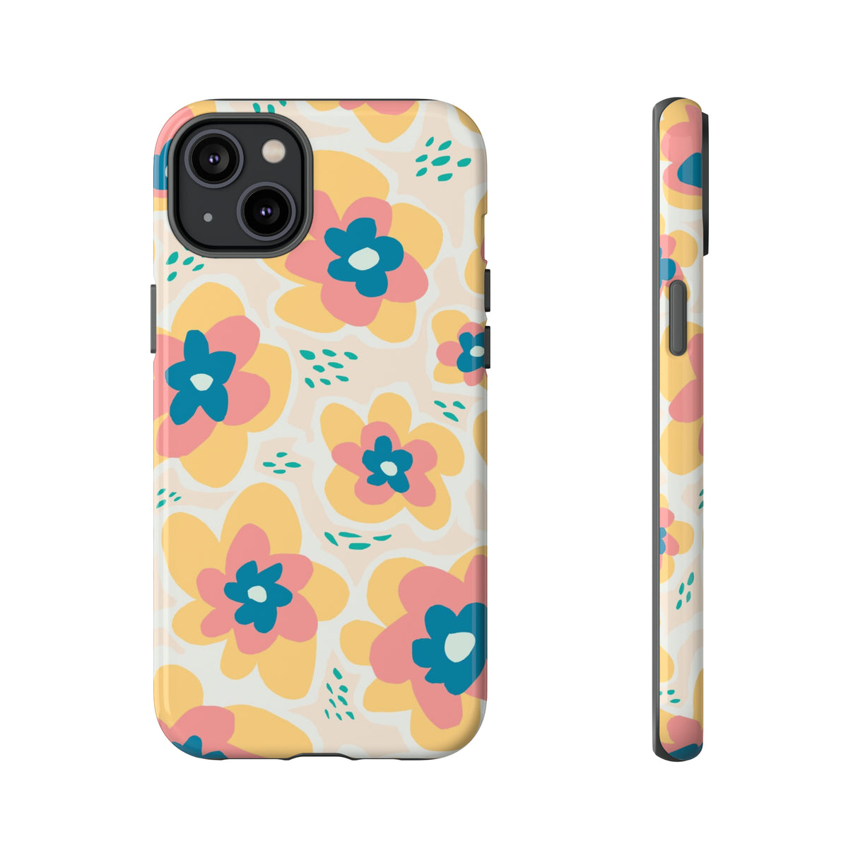 Yellow Happy Flower - Protective Phone Case