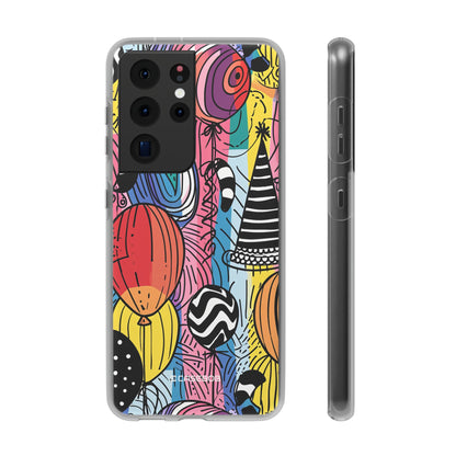 Vibrant Party Whimsy | Flexible Phone Case for Samsung Galaxy