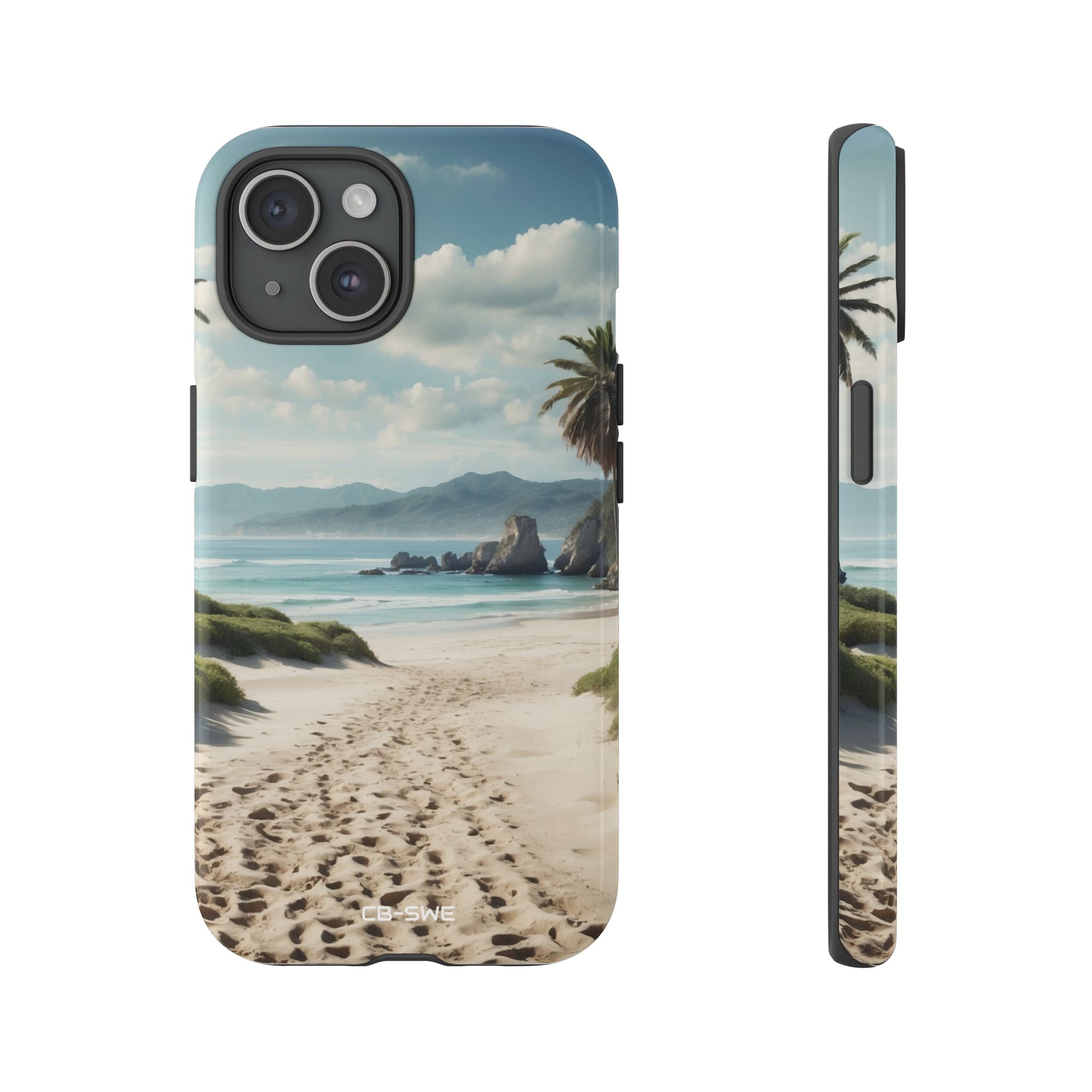 Footprints Trace Sand - iPhone Case
