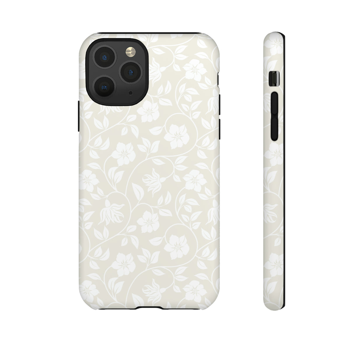 Light Color Floral iPhone case - Protective Phone Case