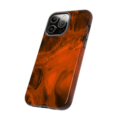 Red Flame Ink Art iPhone Case (Protective) Phone Case