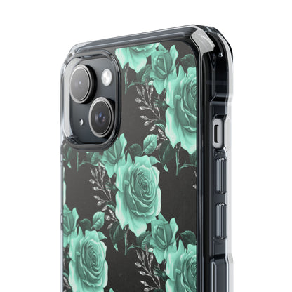 Turquoise Rose Symphony iPhone Case - Impact
