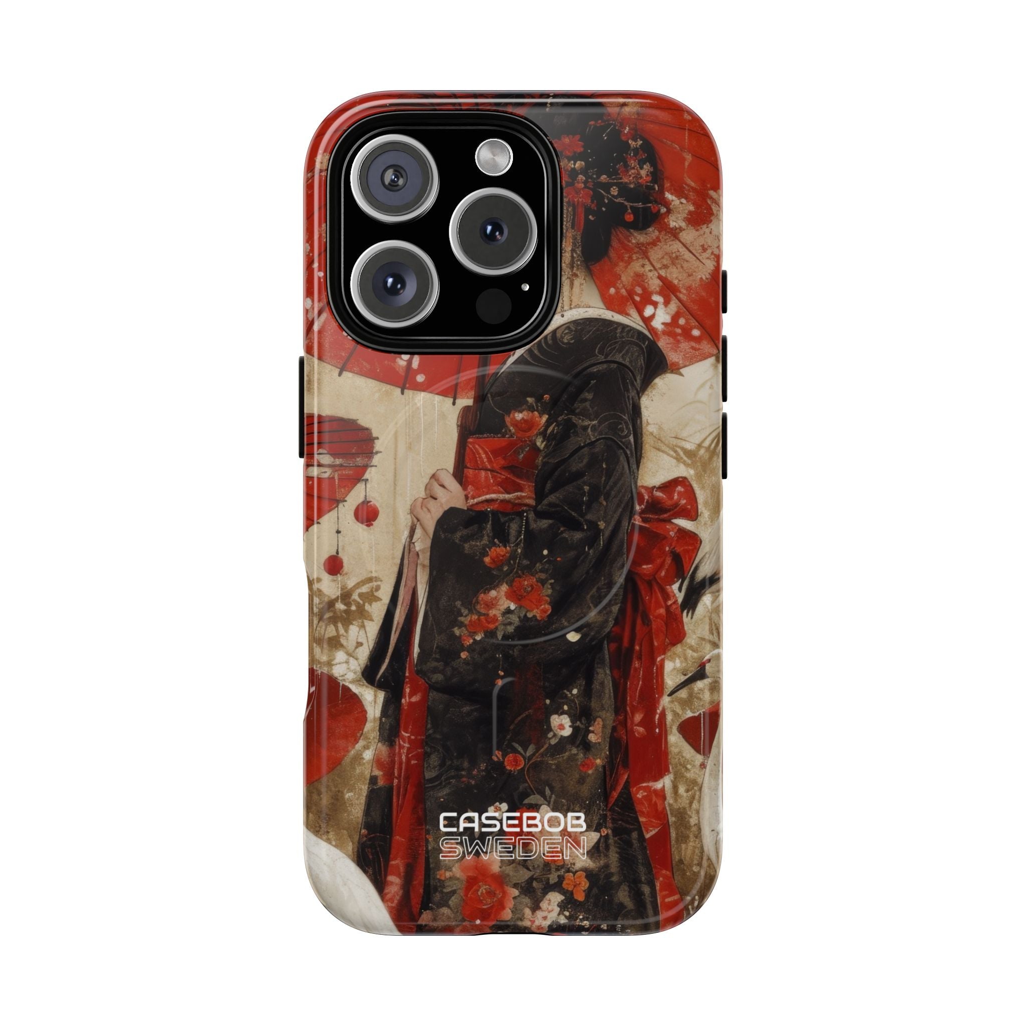 Scarlet Crane Dreams iPhone 16 - Tough+