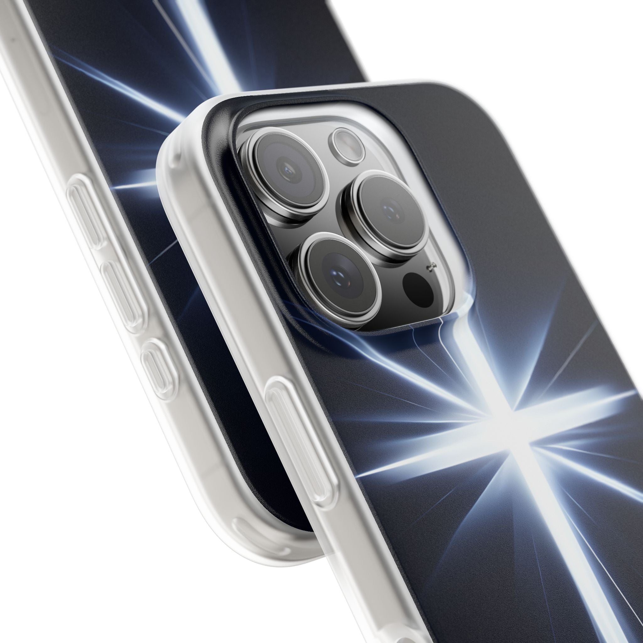 Glowing Crossburst iPhone 16 Pro Case - Soft