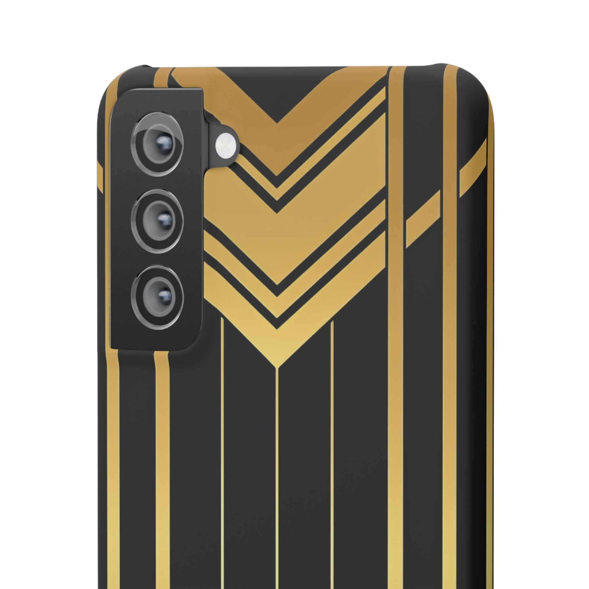 "Golden Art Deco Symmetry in Geometric Elegance" Samsung S21 - Slim Phone Case