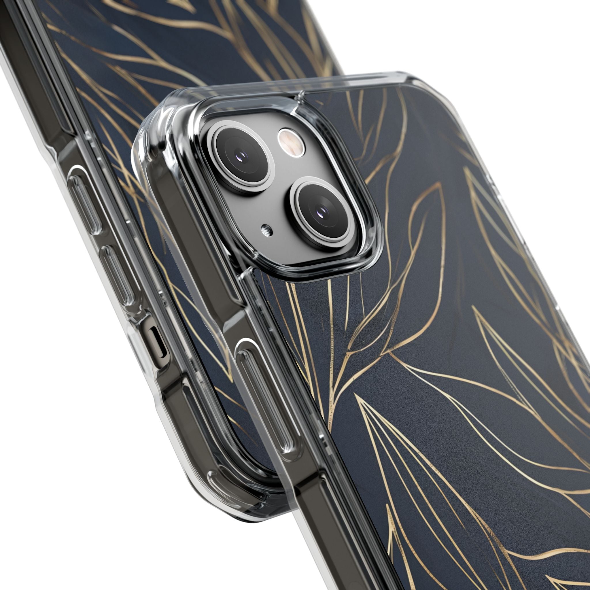 Modern Gold Leaves iPhone Case - Impact