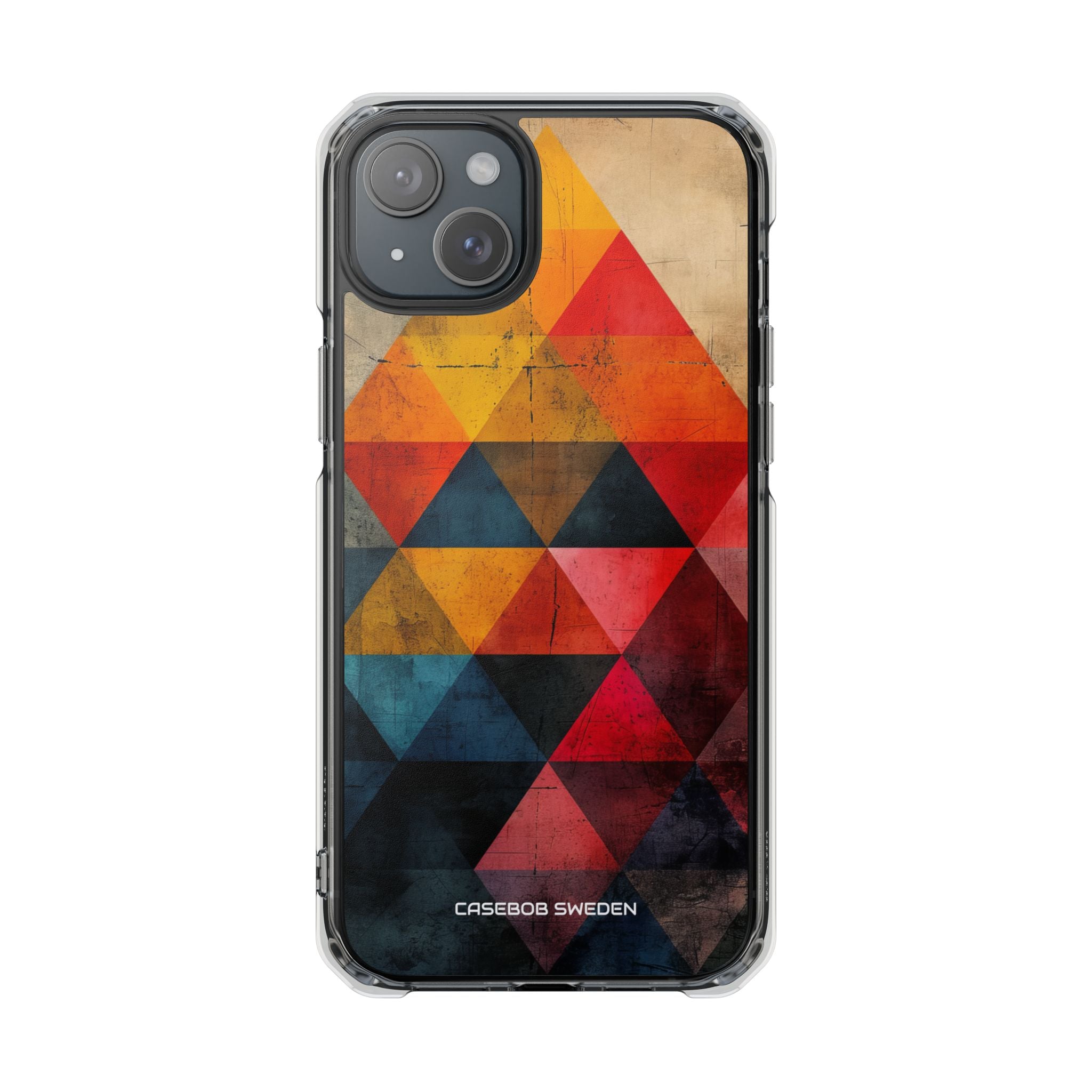 Geometric Energy - Clear Impact iPhone 15 Phone Case