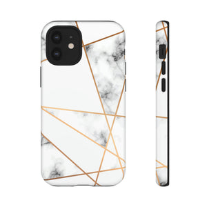 Marble Geometric - Protective Phone Case