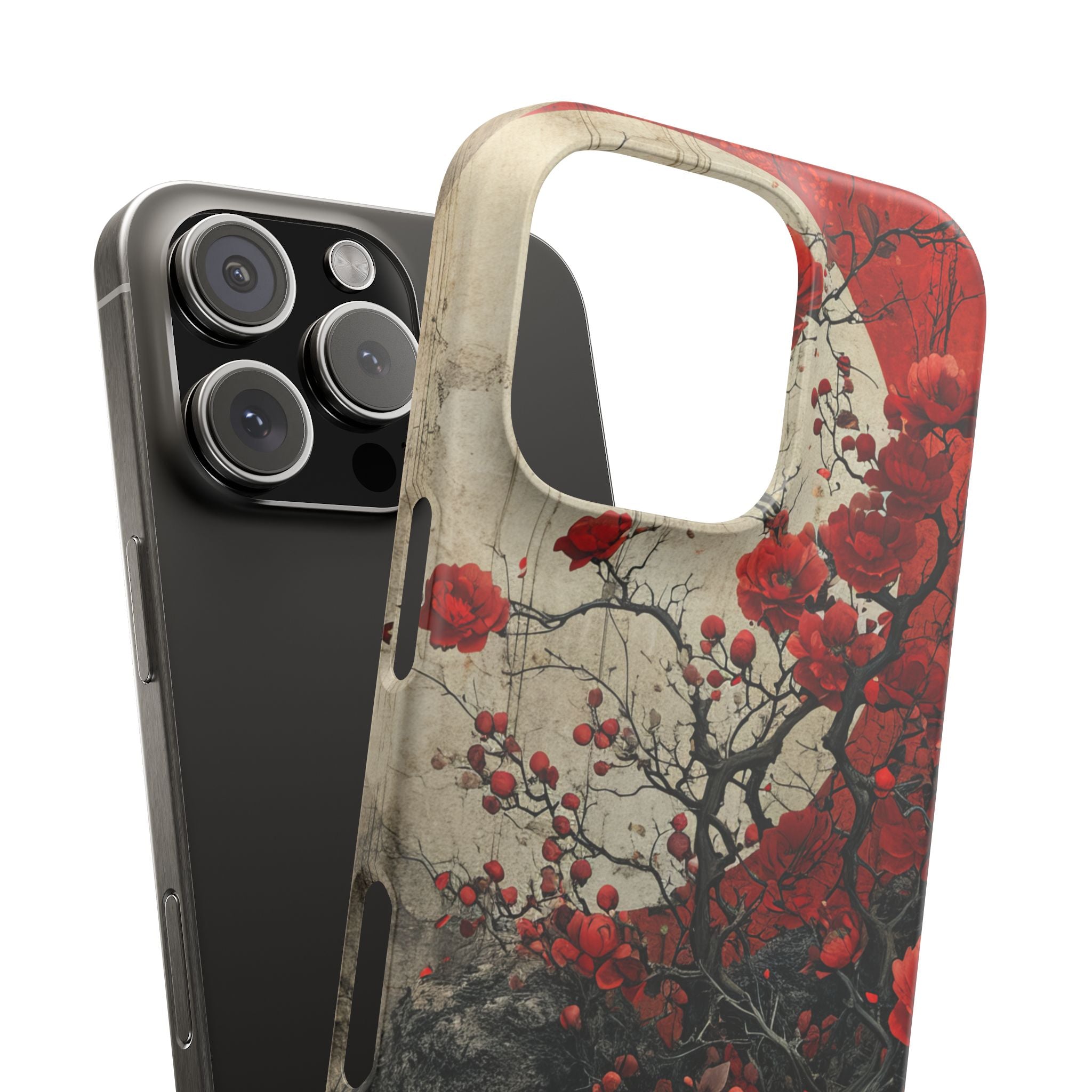 Zen Blossoms in Moonlight iPhone 16 - Slim Phone Case