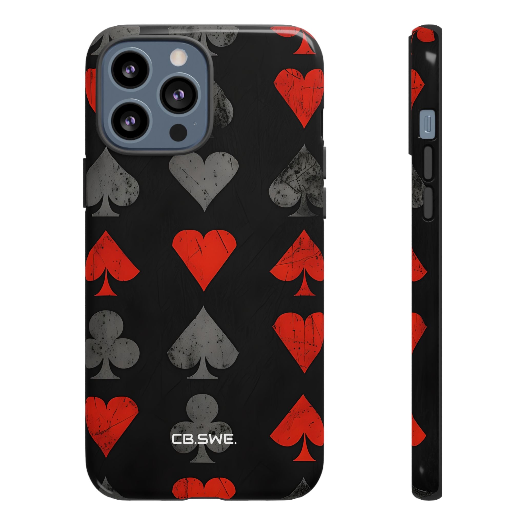 Playing Card Suits Gothic Flair iPhone 13 - Tough