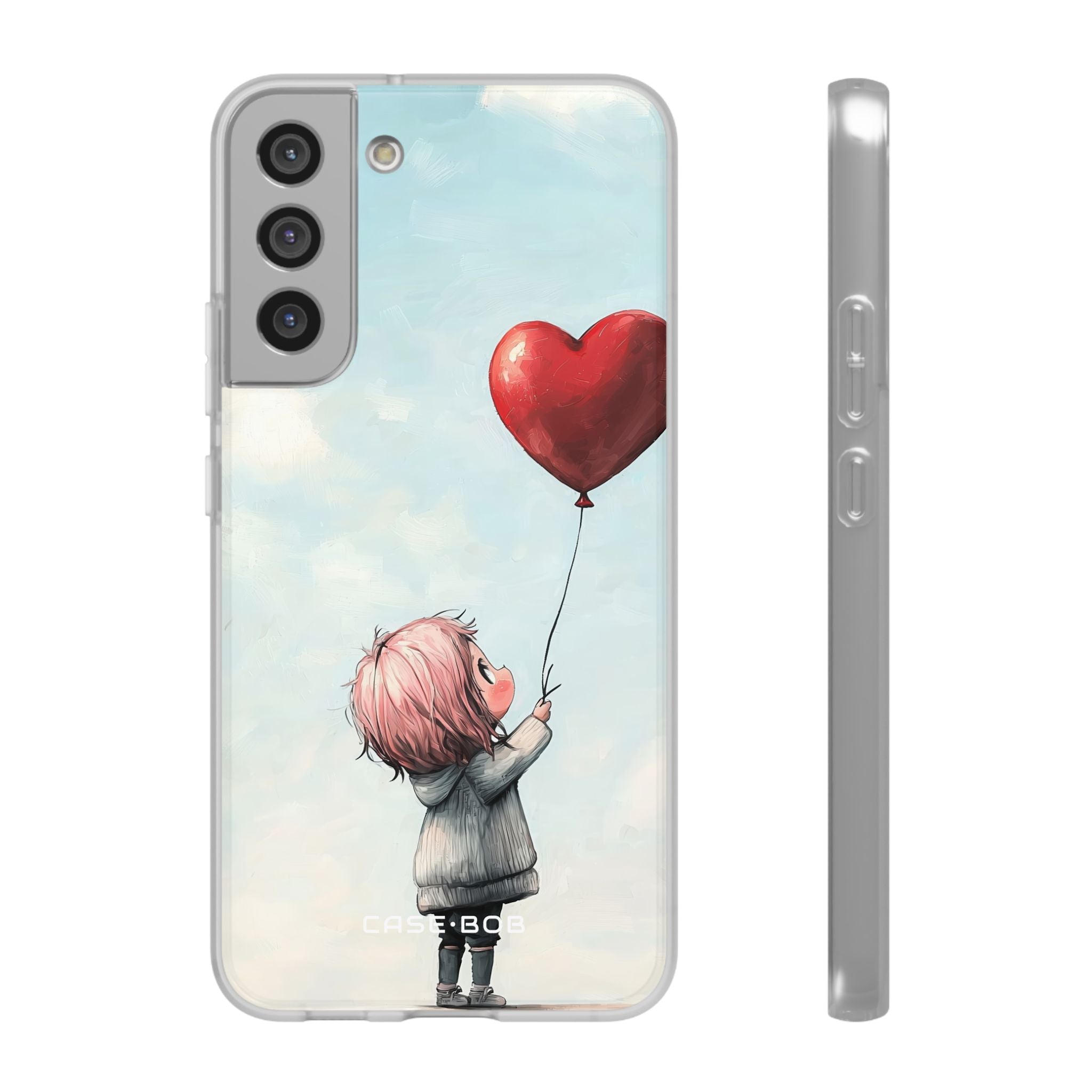 Heart Balloon Glow Samsung S22 Plus Case - Soft