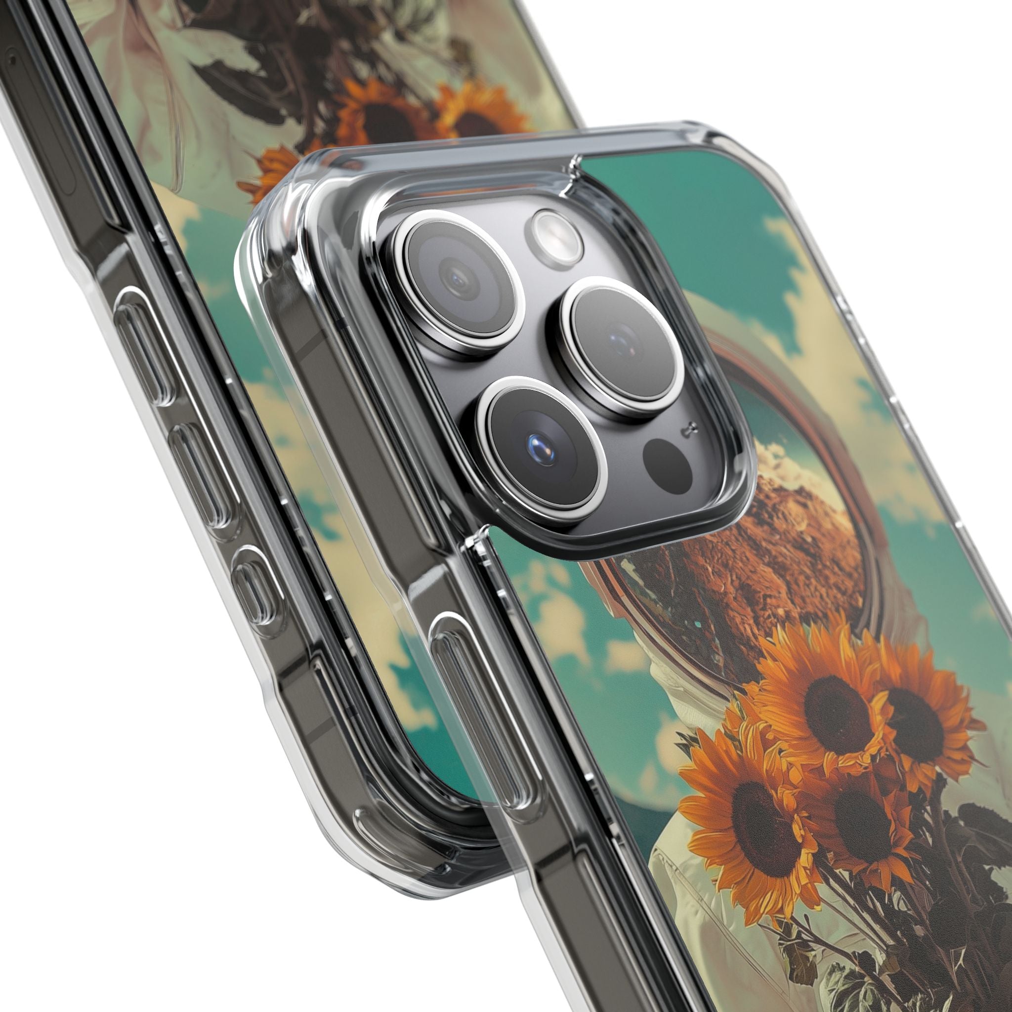 Sunflower Spacesuit Shine iPhone Case - Impact