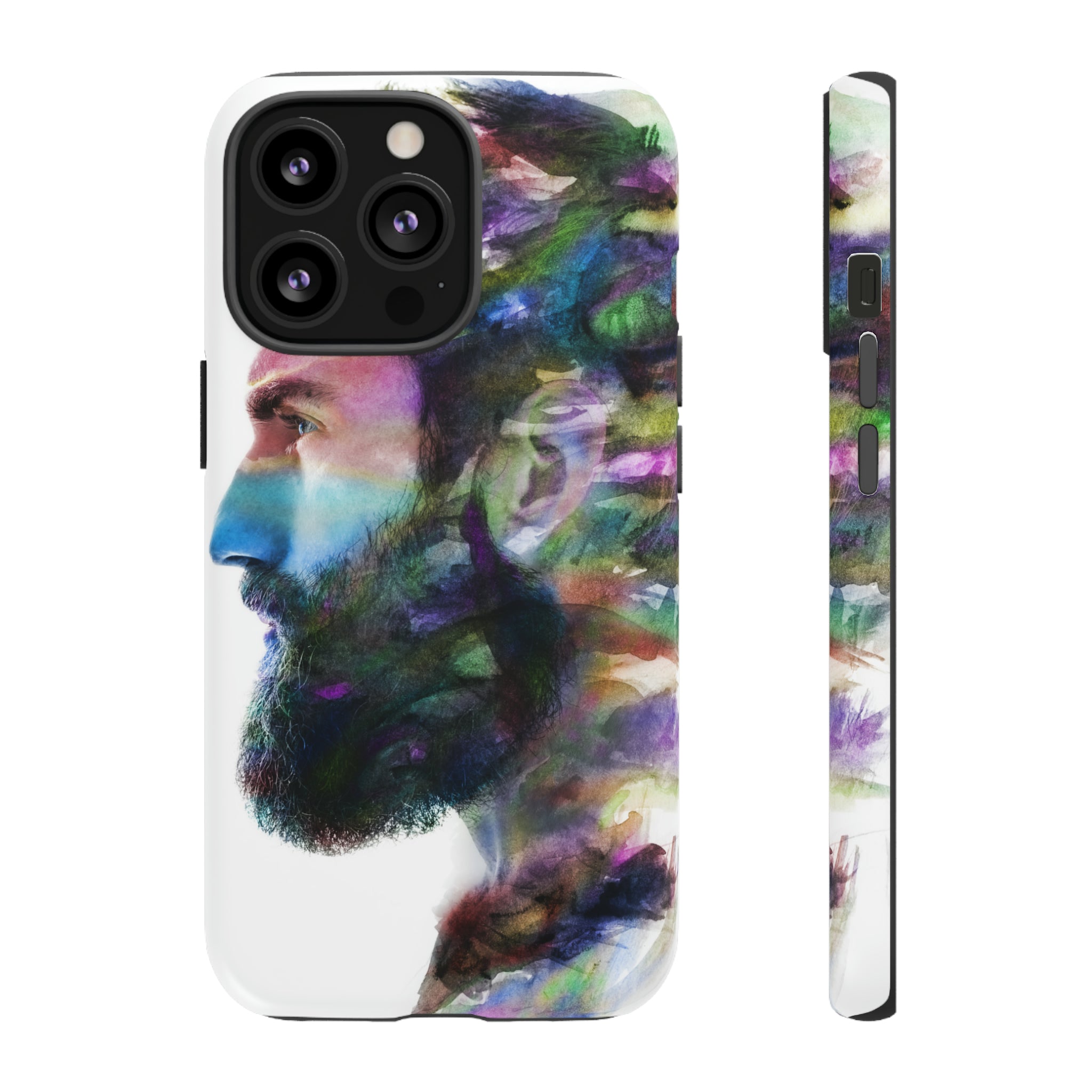 Watercolor Portrait - Protective Phone Case