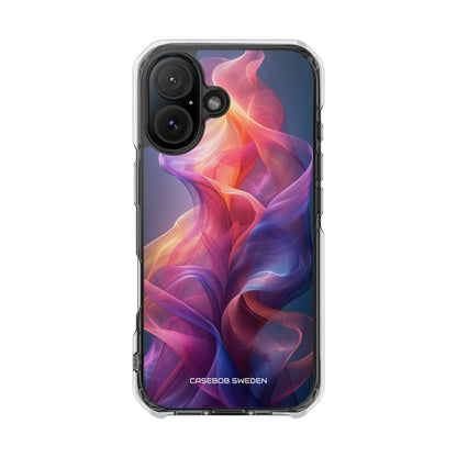 Violet Orange Flow - Clear Impact iPhone 16 Phone Case