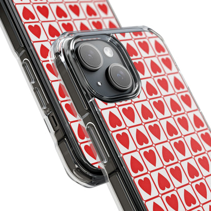 Hearts In Squares iPhone Case - Impact