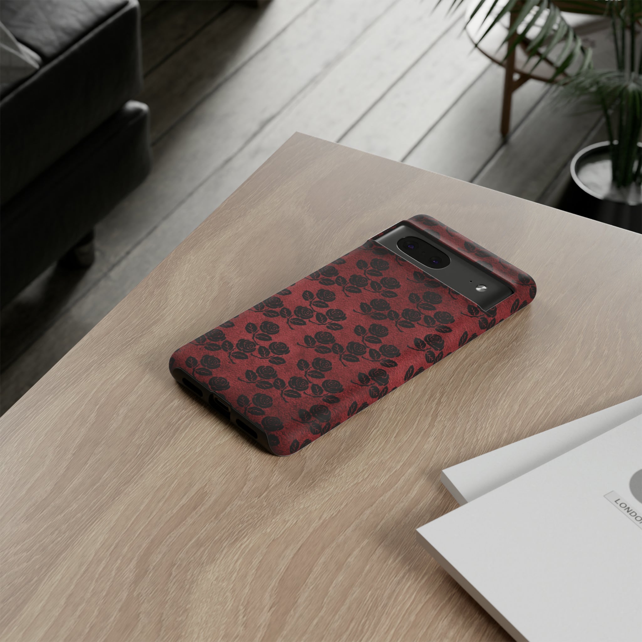 Rosemony Gothic Flower - Protective Phone Case