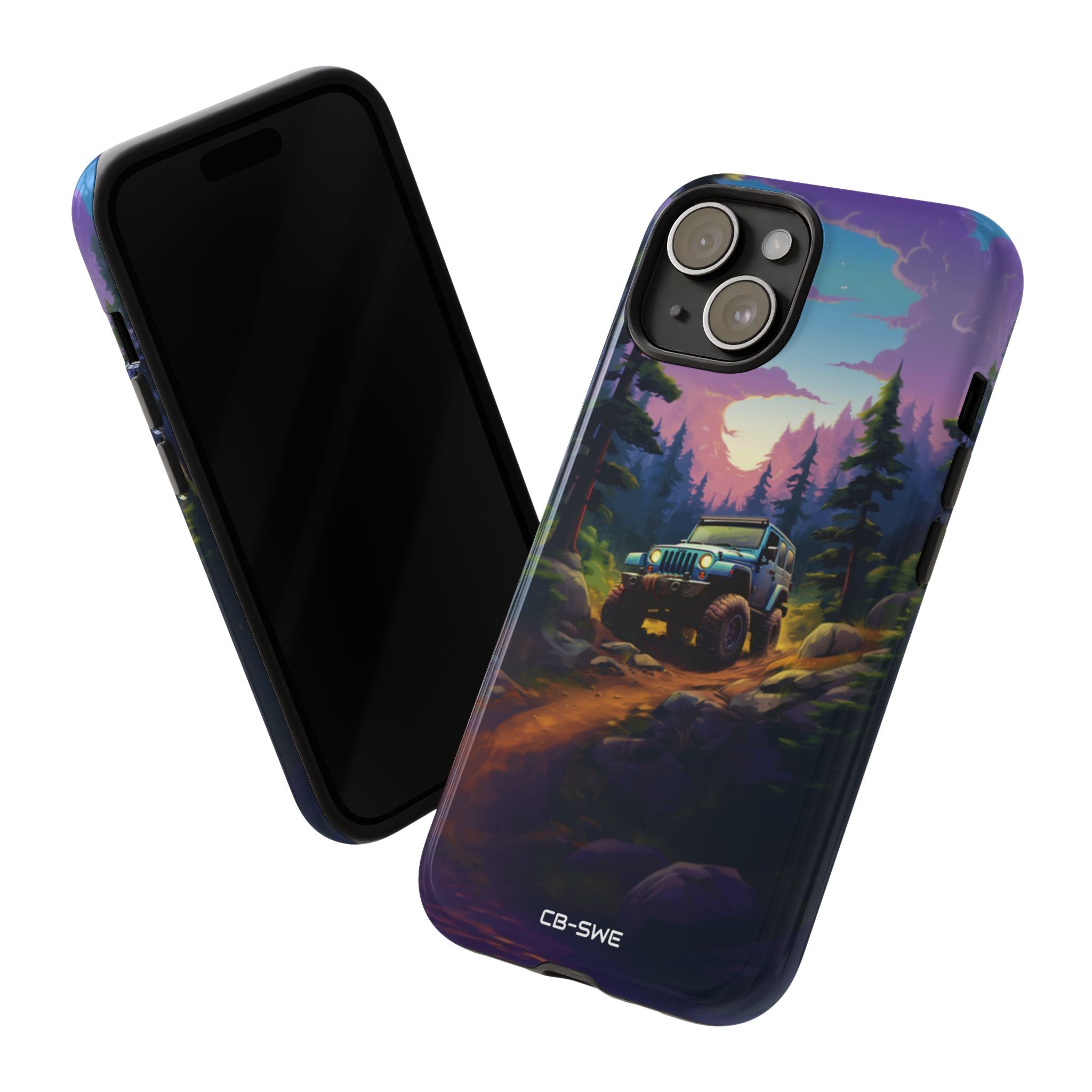 Sunset Forest Drive - iPhone Case