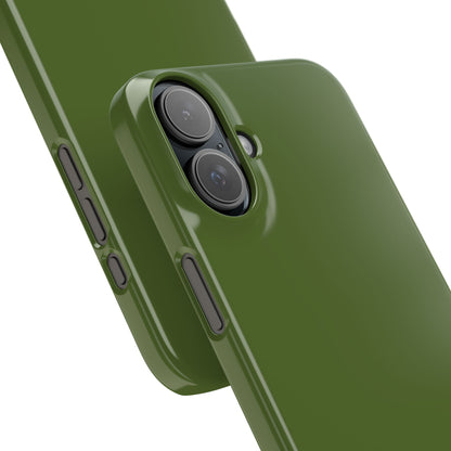 Dark Olive Green iPhone 16 - Slim Phone Case