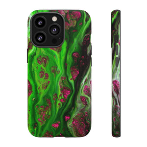 Toxic Green Ink Art iPhone Case (Protective) iPhone 13 Pro Matte Phone Case