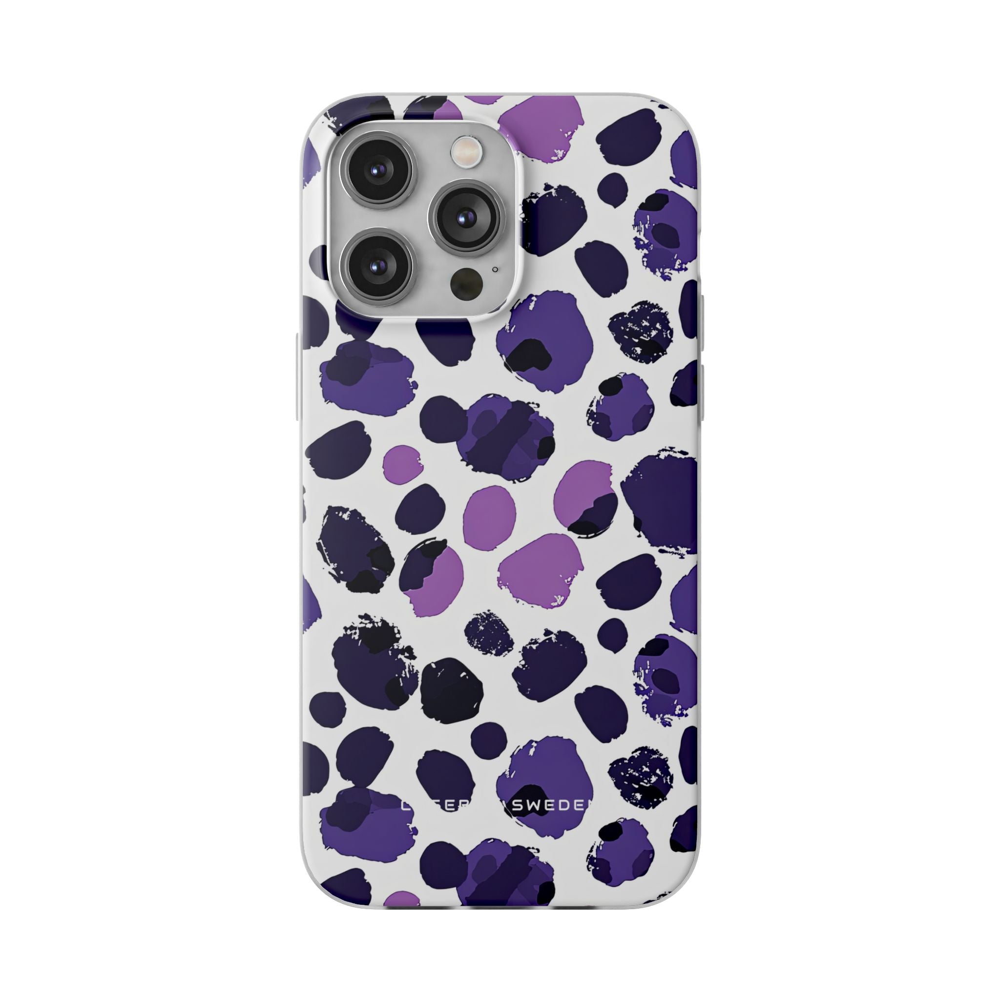 Purple Inkblots iPhone 14 - Flexi Phone Case