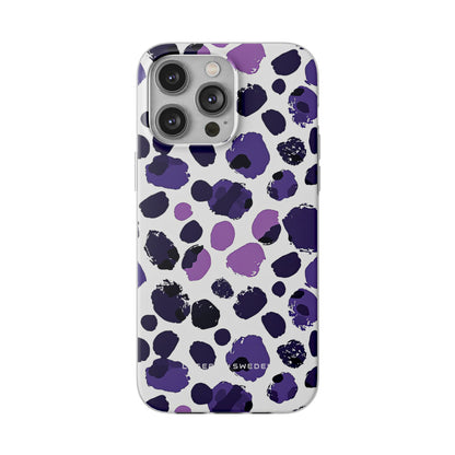 Purple Inkblots iPhone 14 - Flexi Phone Case