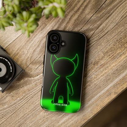 Neon Horned Glow iPhone 16 Plus Case - Tough