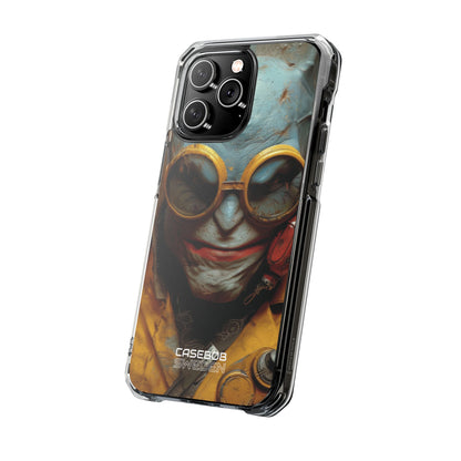 Steampunk Masked Adventurer iPhone 14 - Impact Clear+