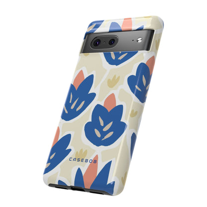 Blue Happy Flower - Protective Phone Case