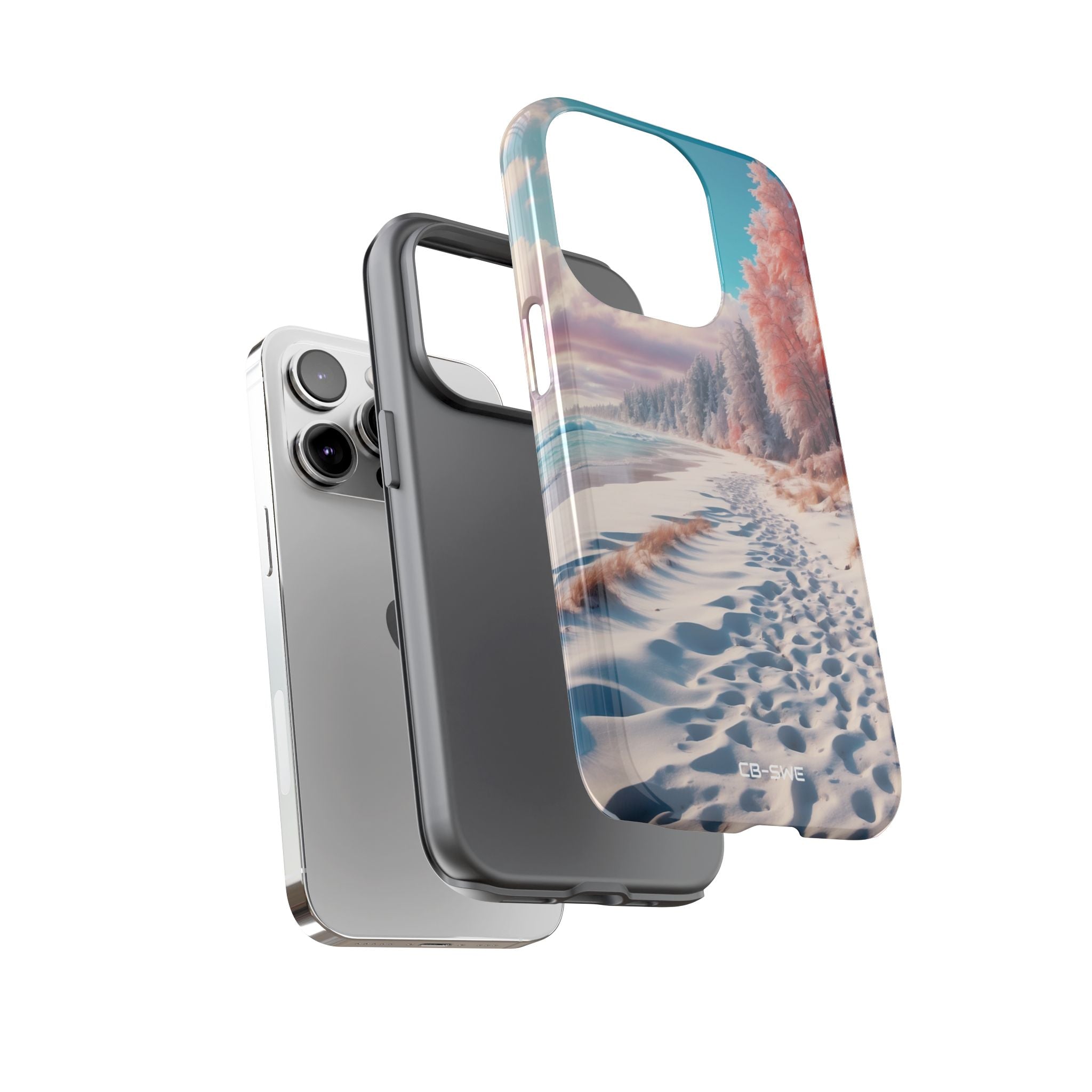 Shadows Embrace Waves - iPhone Case