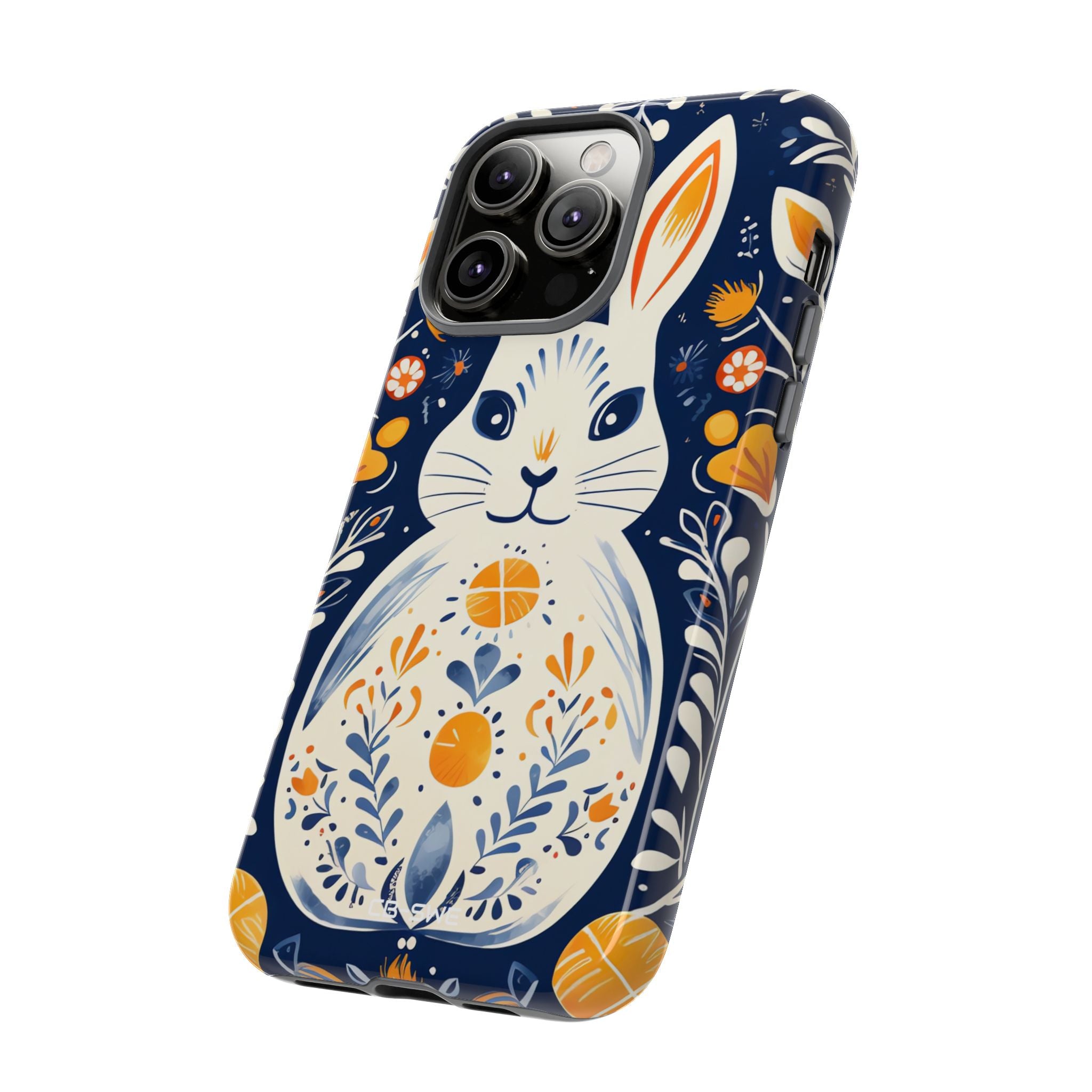 Floral Rabbit Joy - iPhone Case