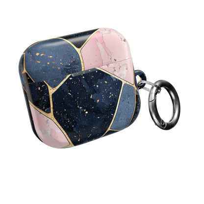 Gouden Mozaïk Marineblauw - AirPods Case