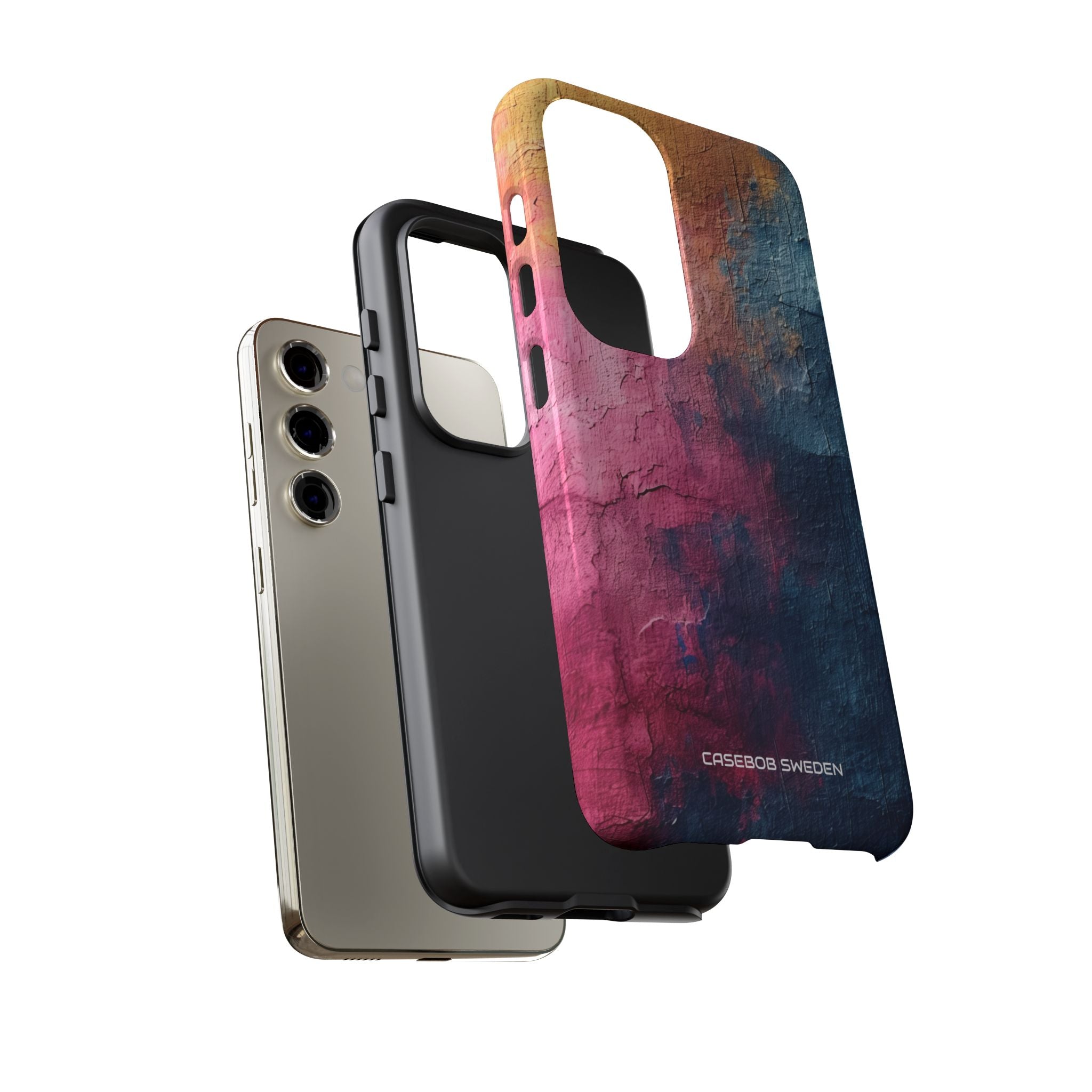 Blue Pink Abstract - Tough Samsung S23 Phone Case