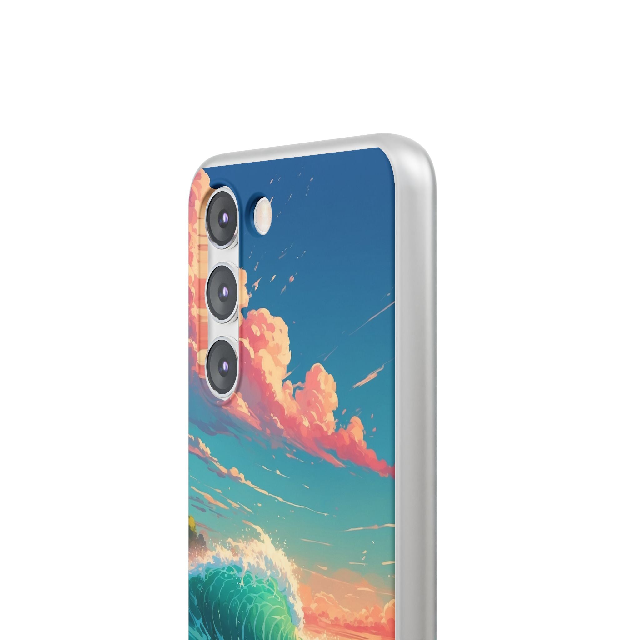 Turquoise Curl Samsung S23 Case - Soft