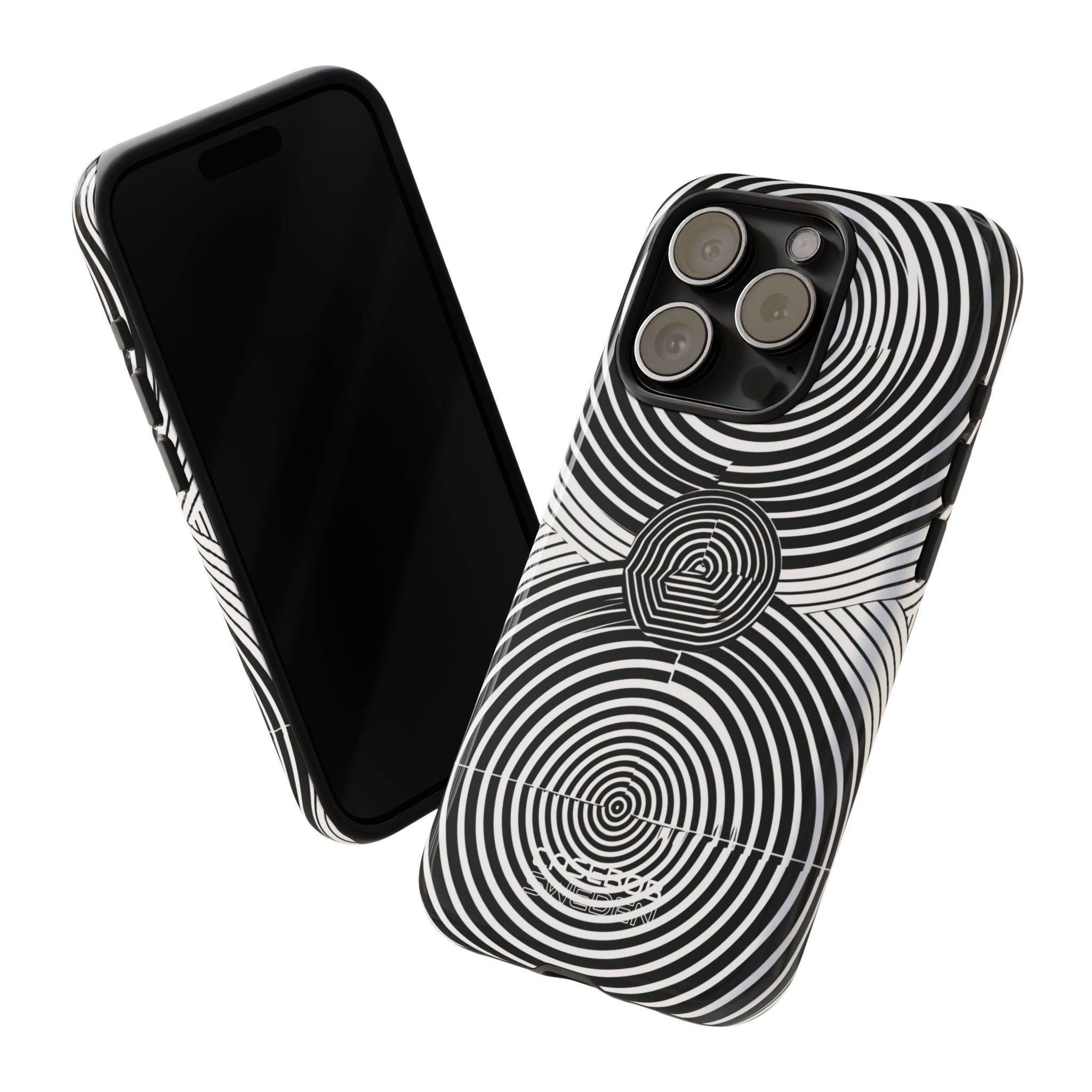 Spirale Monocromatica in Movimento iPhone 15 - Tough